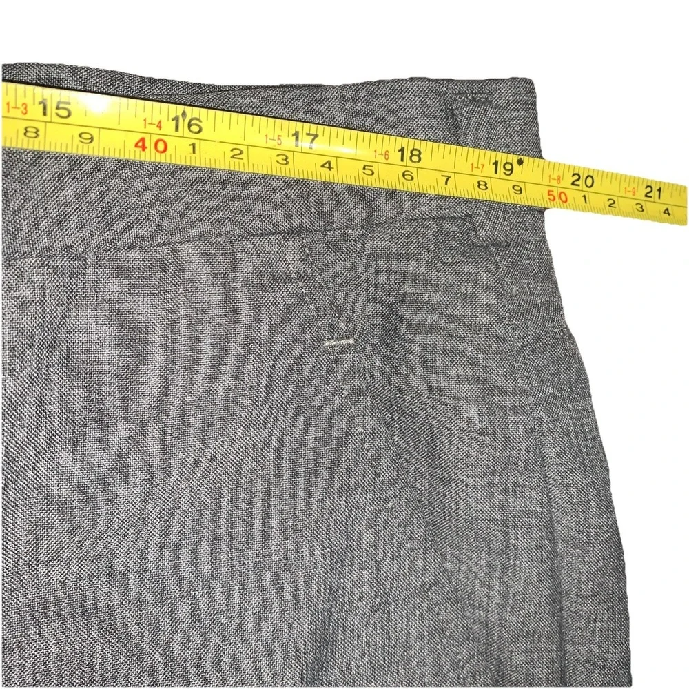 Christian Dior Monsieur Gray Business Straight Leg Dress Pants Size 38x29 Preppy